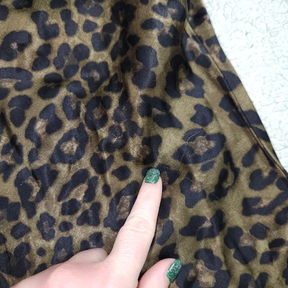 Zara‎ womens Leopard slip dress size M mini sleeveless V Neck Sexy Party 90's - Picture 9 of 9